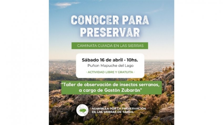La Asamblea por las Sierras invita a caminar y conocer